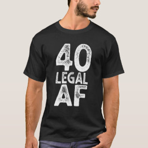 T-shirt 40 Juridique AF 40e Anniversaire Chemise Cadeau Po