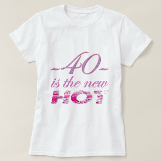T-shirt 40 nouveau-chauds (Design devant)