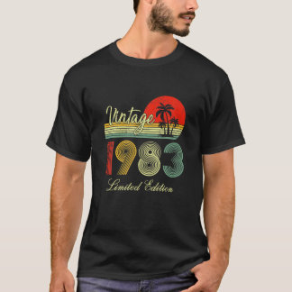 T-shirt 40 Years Old Vintage 1983 Limited Edition 40Th Bir