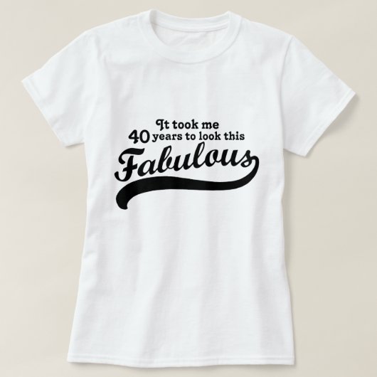 T-shirt 40e anniversaire (Design devant)