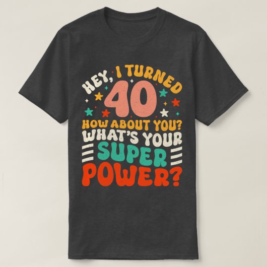 T-shirt 40e anniversaire 4 (Design devant)