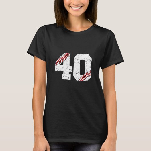 T-shirt 40e anniversaire 40 ans de baseball Anniversaire H (Devant)