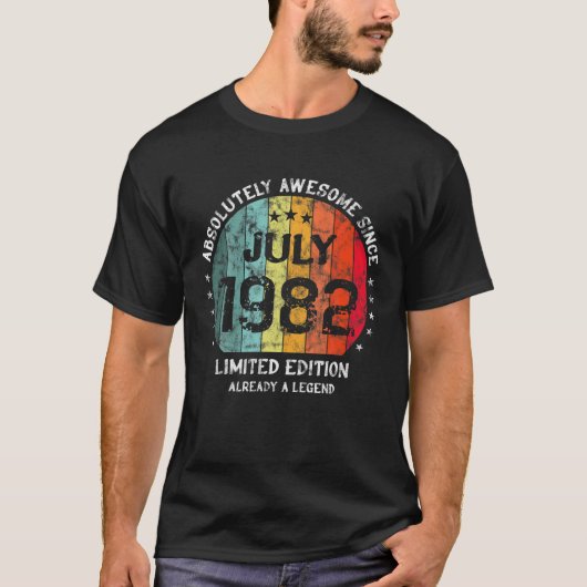 T-shirt 40E Anniversaire Absolument Incroyable Depuis Juil (Devant)