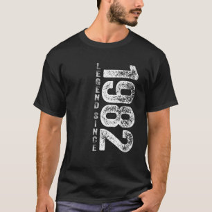 T-shirt 40E Anniversaire Cadeaux 40 Ans Légende Rétro Depu