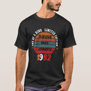 T-shirt 40E Anniversaire Cadeaux Femmes 40 Ans Awesome Péc