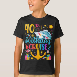 T-shirt 40e anniversaire Croisière B-Day Party Boy