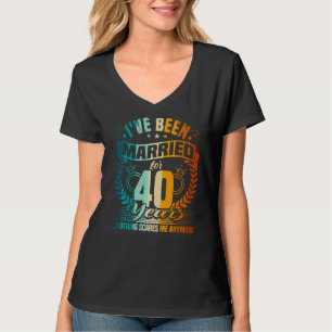T-shirt 40e anniversaire de Mariage, 40 ans de mariage, Hu