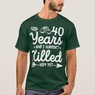 T-shirt 40e anniversaire de mariage couple de tee-shirt as