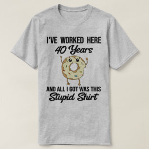 T-shirt 40e anniversaire de travail apprécié de l'employé