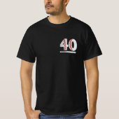 T-shirt 40e anniversaire Gift Baseball (Devant)