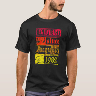 T-shirt 40e anniversaire Légendaire depuis août 1982 Vinta