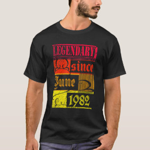 T-shirt 40e anniversaire légendaire depuis juin 1982 Vinta