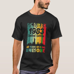 T-shirt 40e anniversaire légendaire depuis octobre 1983 40