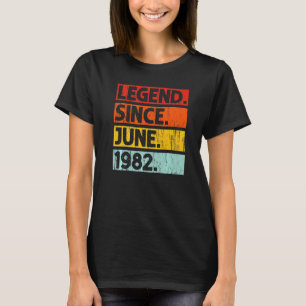 T-shirt 40e anniversaire Légende depuis juin 1982 40 ans