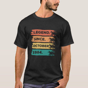 T-shirt 40e anniversaire Légende depuis octobre 1984 40 an
