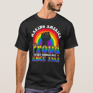T-shirt 40e anniversaire Lgbt Gay pride lesbien heureux Bi