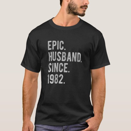 T-shirt 40e anniversaire Mariage pour lui Epic Mari Sinc (Devant)