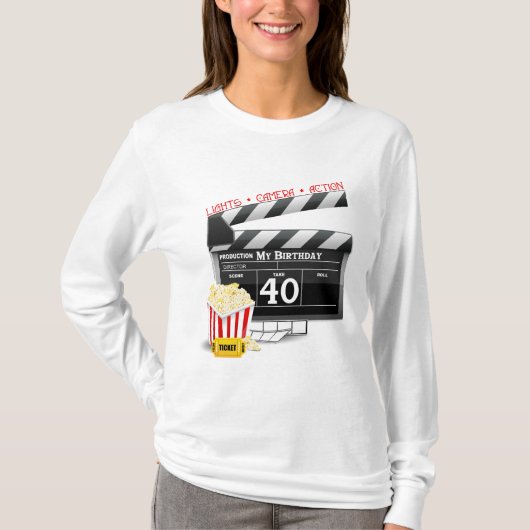 T-shirt 40e anniversaire Movie Anniversaire fête (Devant)