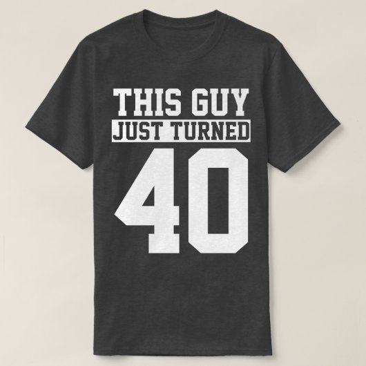 T-shirt 40e anniversaire Quarante ans (Design devant)