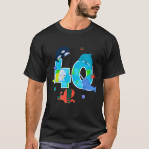 T-shirt 40e anniversaire Sea Fish Aquarium Thème 40 ans