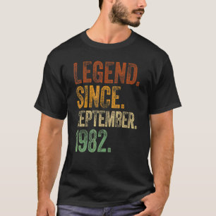 T-shirt 40e anniversaire Septembre Né 40 ans Légende depui