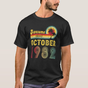 T-shirt 40e anniversaire stupéfiant depuis octobre 1982 40