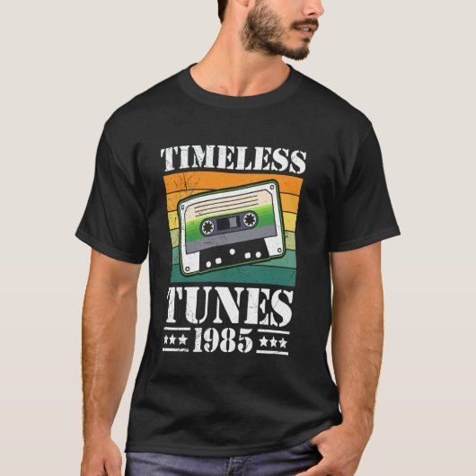 T-shirt 40e anniversaire TIMELESS TUNES 1985 Goldies 40 an (Devant)