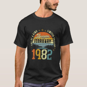 T-shirt 40E Anniversaire vintage Magnifique Depuis Février