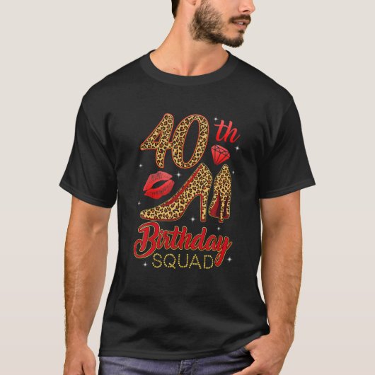 T-shirt 40E Escadron D'Anniversaire Entrant Dans 40 Leopar (Devant)