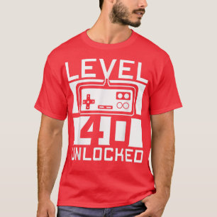 T-shirt 40e Jeu Vidéo Cadeaux Anniversaires 40 Cadeaux Ann