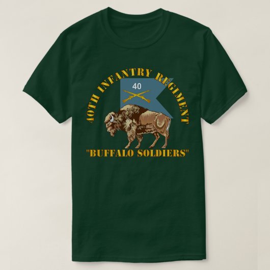 T-shirt 40e régiment d'infanterie Soldats de Buffalo avec  (Design devant)