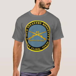 T-shirt 40e Régiment d'infanterie Soldats de Buffalo Fort 