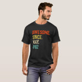 T-shirt 40Th Birthday Awesome Since May 40 Year Old (Devant entier)