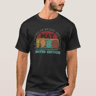 T-shirt 41 Ans 41E Anniversaire Hommes Femmes Décorations