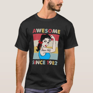 T-shirt 41 Ans Awesome depuis 1982 41e Anniversaire
