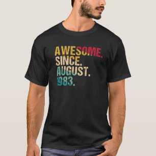 T-shirt 41 ans Awesome depuis août 1983 40e anniversaire
