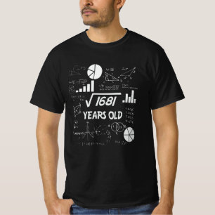 T-shirt 41 ans Enseignant des mathématiques Anniversaires