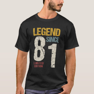 T-shirt 41 Ans Vintage 1981 41E Anniversaire Décoration