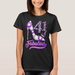 T-shirt 41 & Fabuleux 41 Ans 41e Anniversaire Diamant C