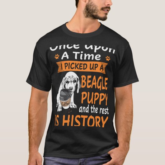 T-shirt 41 Un Sur Un Beagle De Temps Chiot (Devant)