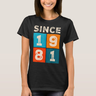 T-shirt 41e anniversaire depuis 1981