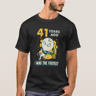 T-shirt 41e Anniversaire Hommes Humour Il Y A 41 Ans J'Éta