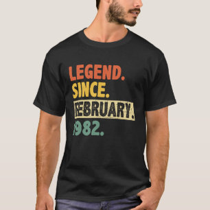 T-shirt 41e anniversaire stupéfiant depuis février 1982 41