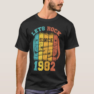 T-shirt 41e anniversaire Vintage 1982 Retro 41 ans Guit