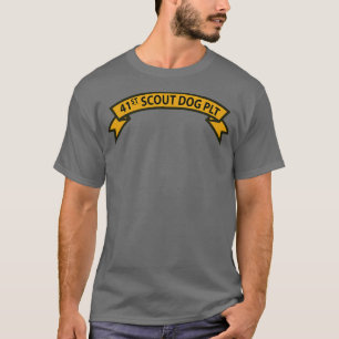 T-shirt 41e Peloton de chiens scout avec texte