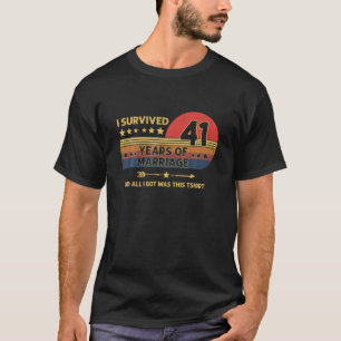 T-shirt 41St Wedding Anniversary Celebrate 41St Wedding