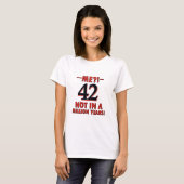 T-shirt 42 conceptions d'anniversaire (Devant entier)