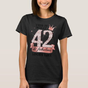 T-shirt 42 & Fabuleux I Rose Et Groupe White Party Candid