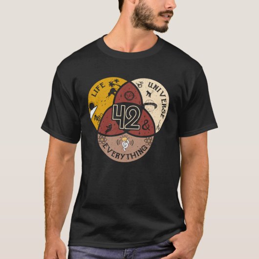 T-shirt 42 Is The Answer To Life Universe And Everything (Devant)