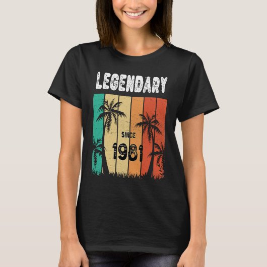 T-shirt 42e anniversaire 1981 Anniversaire pour hommes et (Devant)